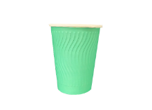 כוס נייר לשתייה חמה נחלים 20 יח' - ירוק